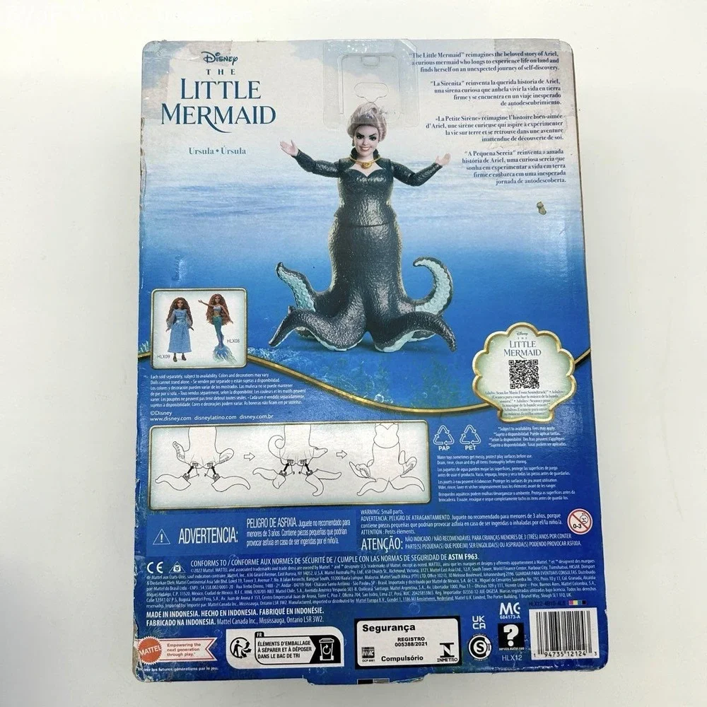 Mattel Disney The Little Mermaid Ursula Action Figure 2023 Live Action New